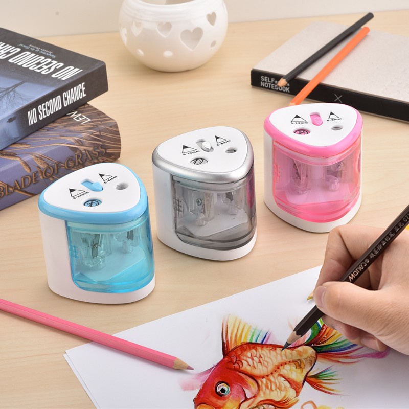 Rautan Serutan Electric Pencil Pensil Otomatis Elektrik Sharpener