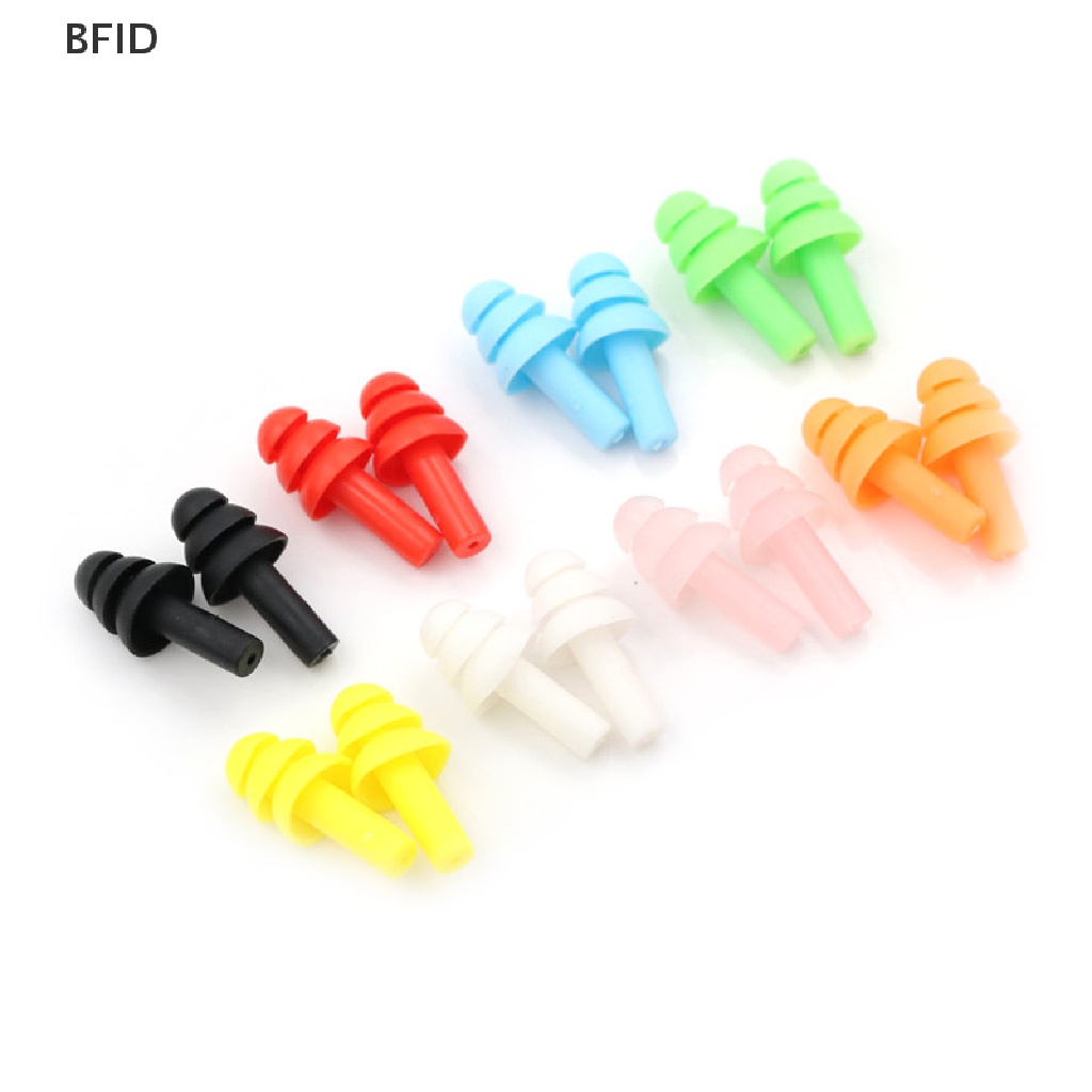 [BFID] 20pcs Penyumbat Telinga Silikon Anti Bising Earplug Nyaman Untuk Tidur Belajar [ID]