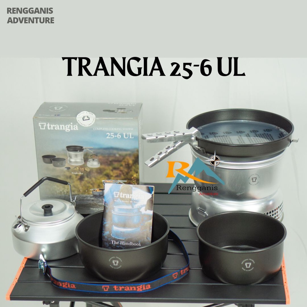 Kompor Trangia 25-4 UL TRANGIA 25-6 UL Cooking Set Swedia Alat Masak Camping Panci