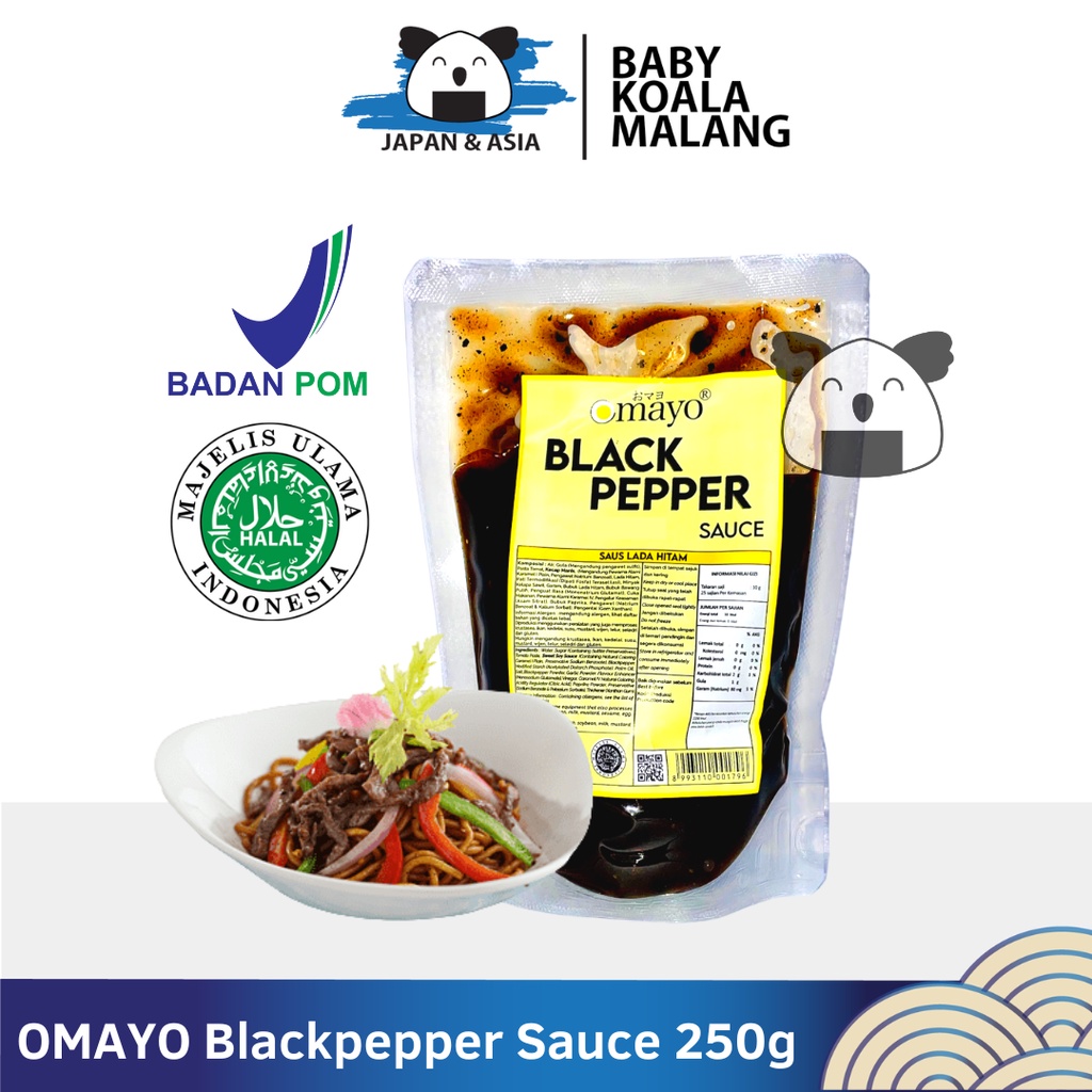 

OMAYO Blackpepper Sauce 250 g Halal | Saus Lada Hitam | Blackpepper---