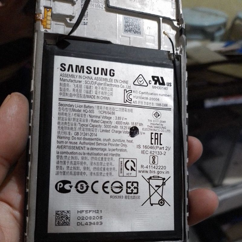 Battery Baterai Samsung A02s Copotan Ori