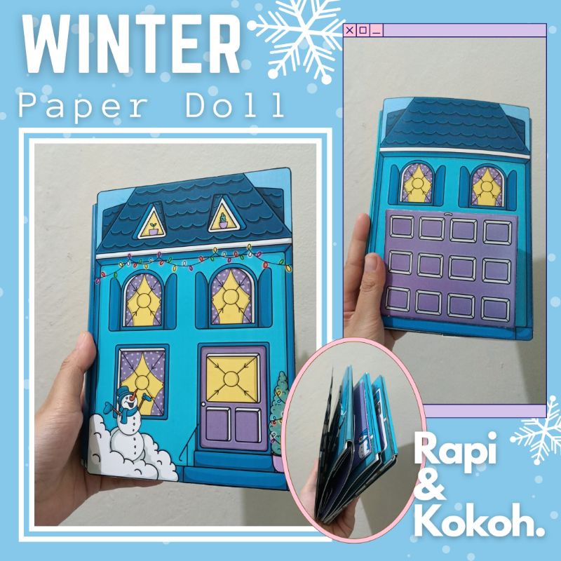 MAINAN BARBIE KERTAS VIRAL PAPER DOLL WINTER MAINAN KERTAS KATE MADE PAPER DOLL VIRAL MAINAN KERTAS 