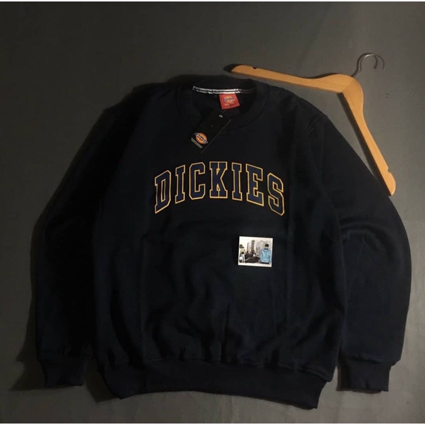 Jaket switer dickies M -XL full lebel taq bordir pria dan wanita - crewneck impor dickies -switer distro