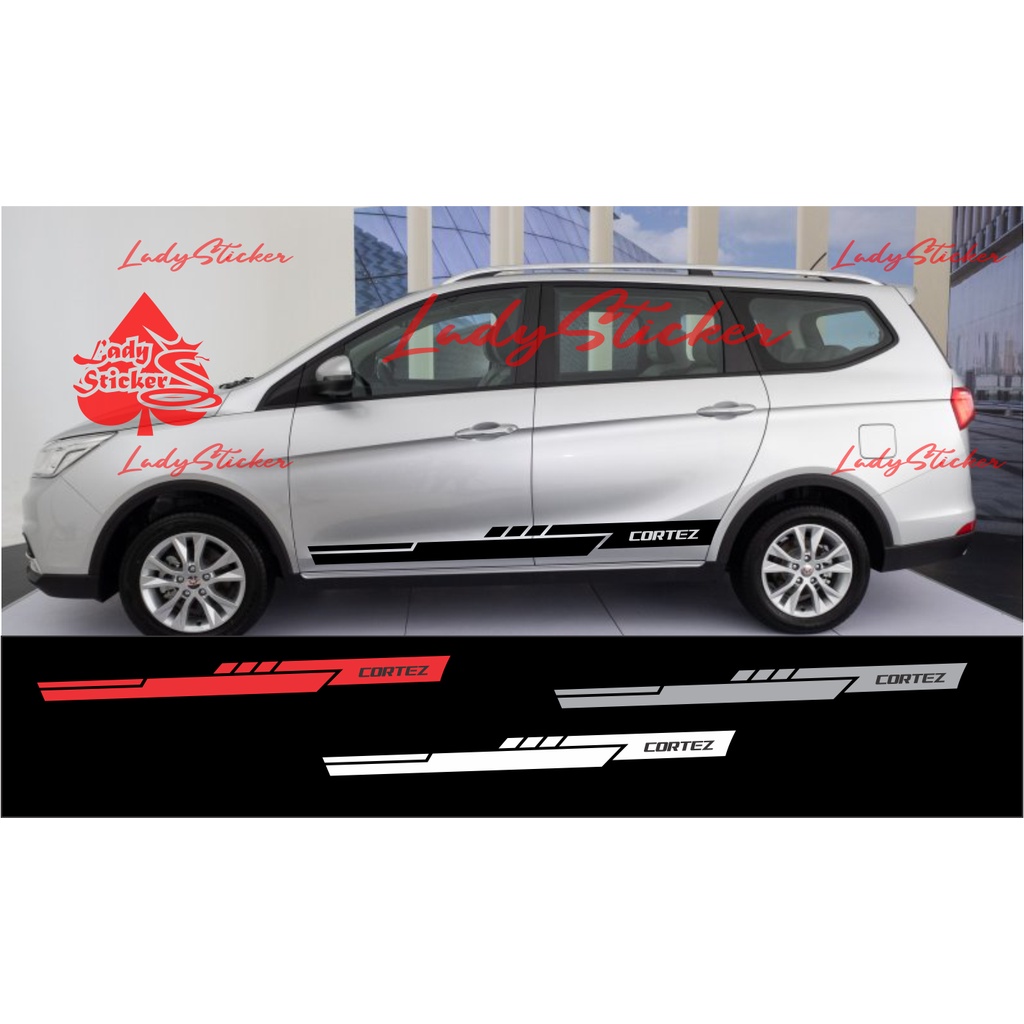 sticker stiker mobil cortez cutting sticker mobil wuling cortez terbaru