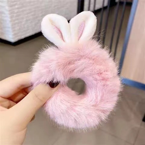 Cute Bunny Ears Ikat Rambut Anak/Dewasa/Hiasan Rambut Bunny
