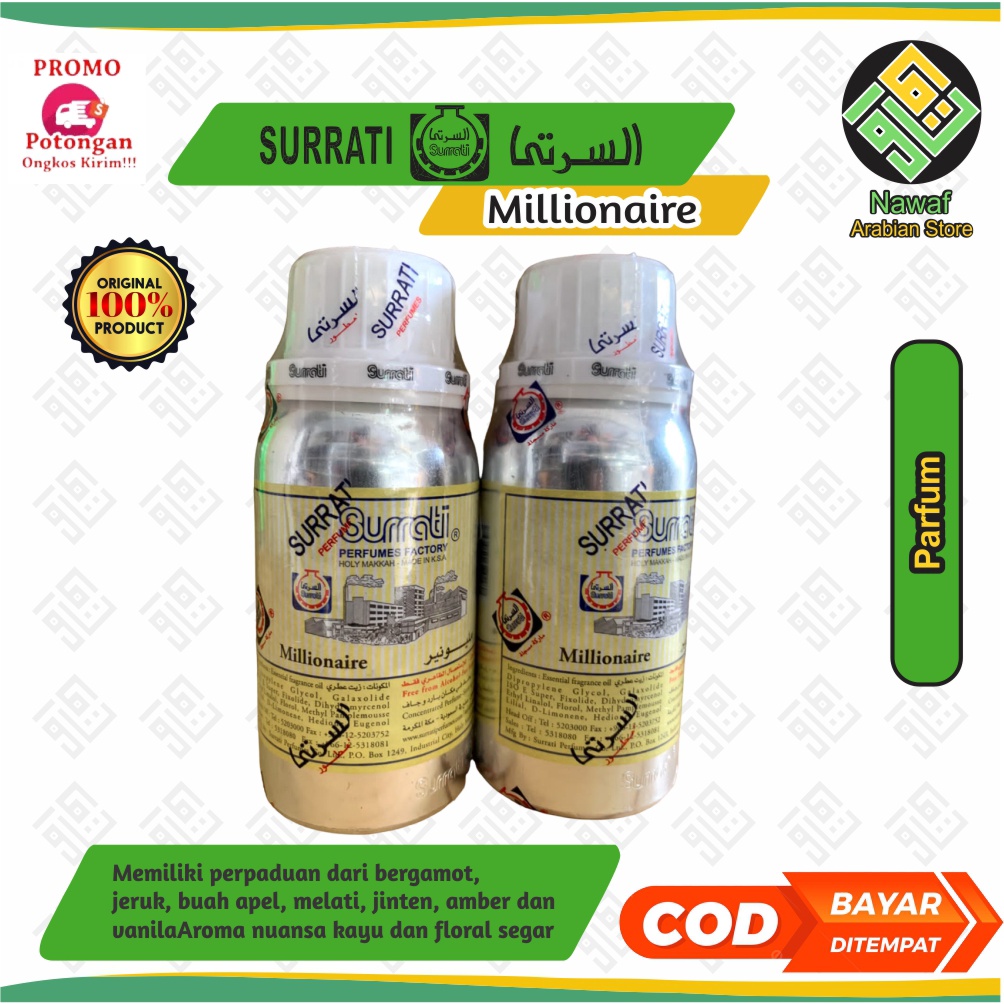 SURRATI MILLIONAIRE 100GR | Original By Surrati Parfumes