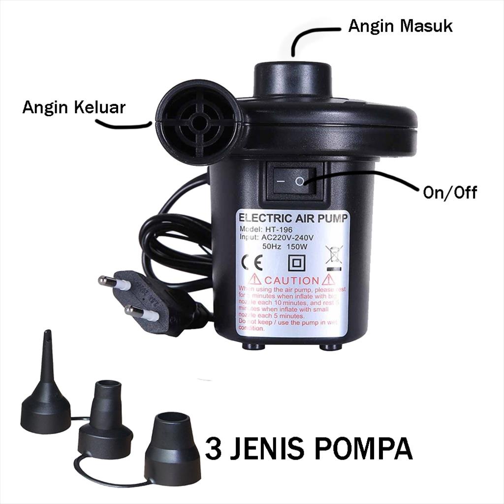 Pompa Angin Listrik 2IN1 AC Electric Air Pump/ Pompa Kolam