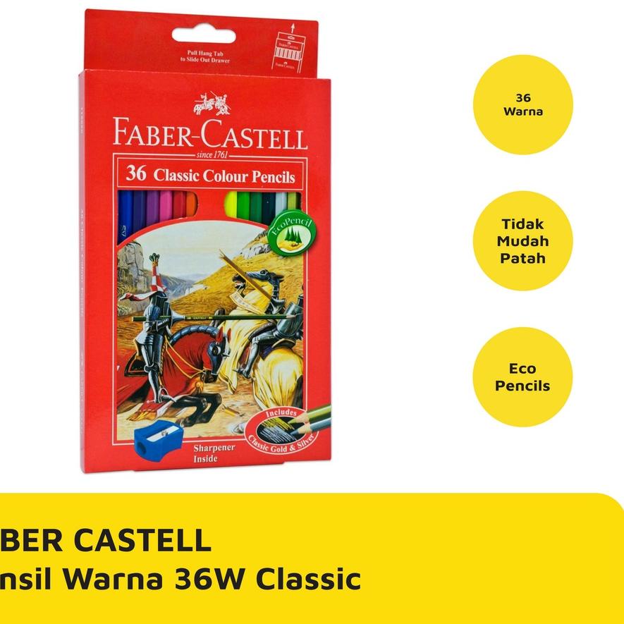 

ダ COLOUR PENCIL / PENSIL WARNA FABER CASTELL 36 WARNA CLASSIC MURAH Trend