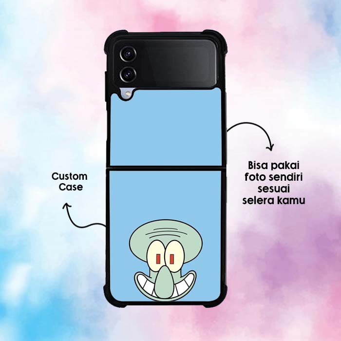Case Custom squidward smile CTC0078 Samsung Galaxy Z Flip 3, Flip 4, Fold 3, Fold 4