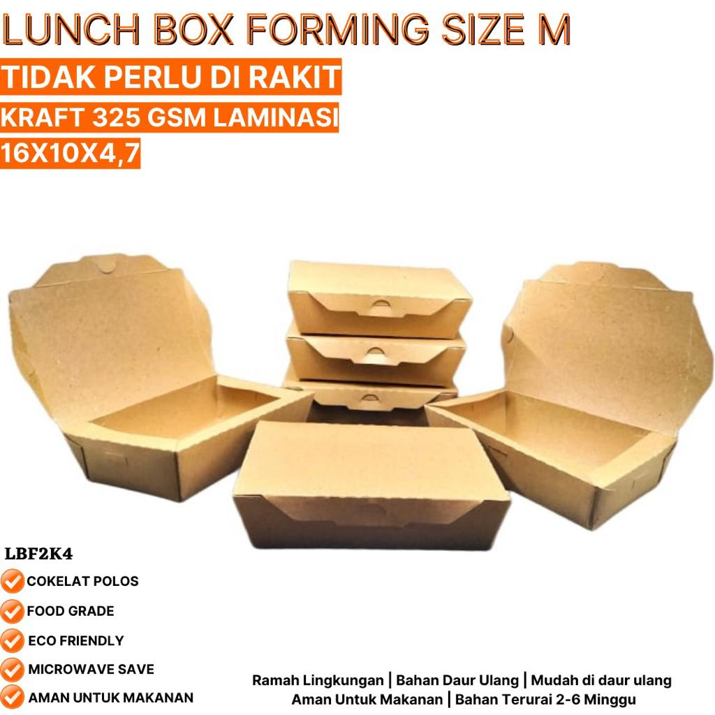 Lunch Box Sudah Terbentuk Tidak Perlu Rakit (LBF2K4-16X10X4,7 Cm)