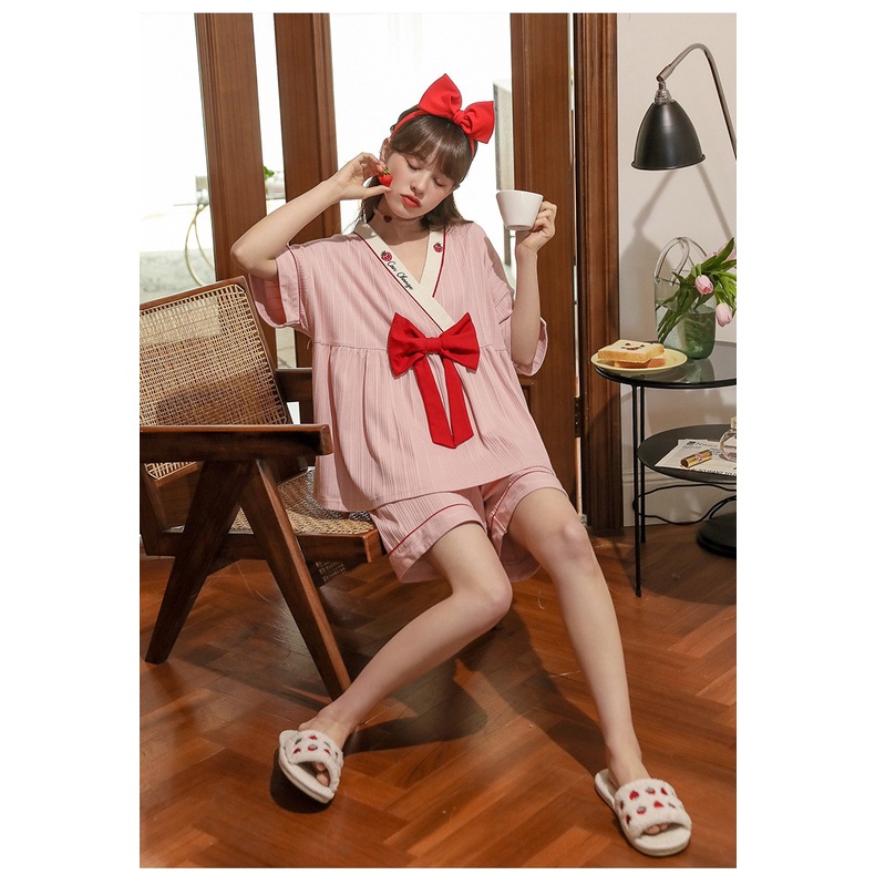 MR-08 set piyama sailor kimono baju tidur wanita lengan pendek