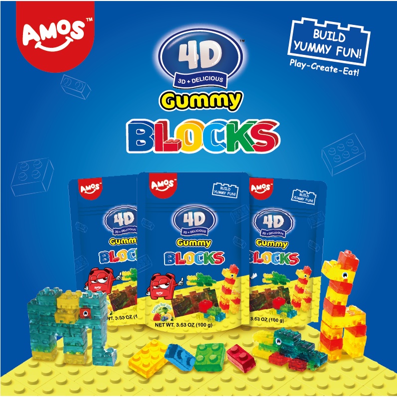 

Ranjani Modi Blocks 3D Gummy Candy 264gr (12pcs*22g)/Permen Aneka Rasa