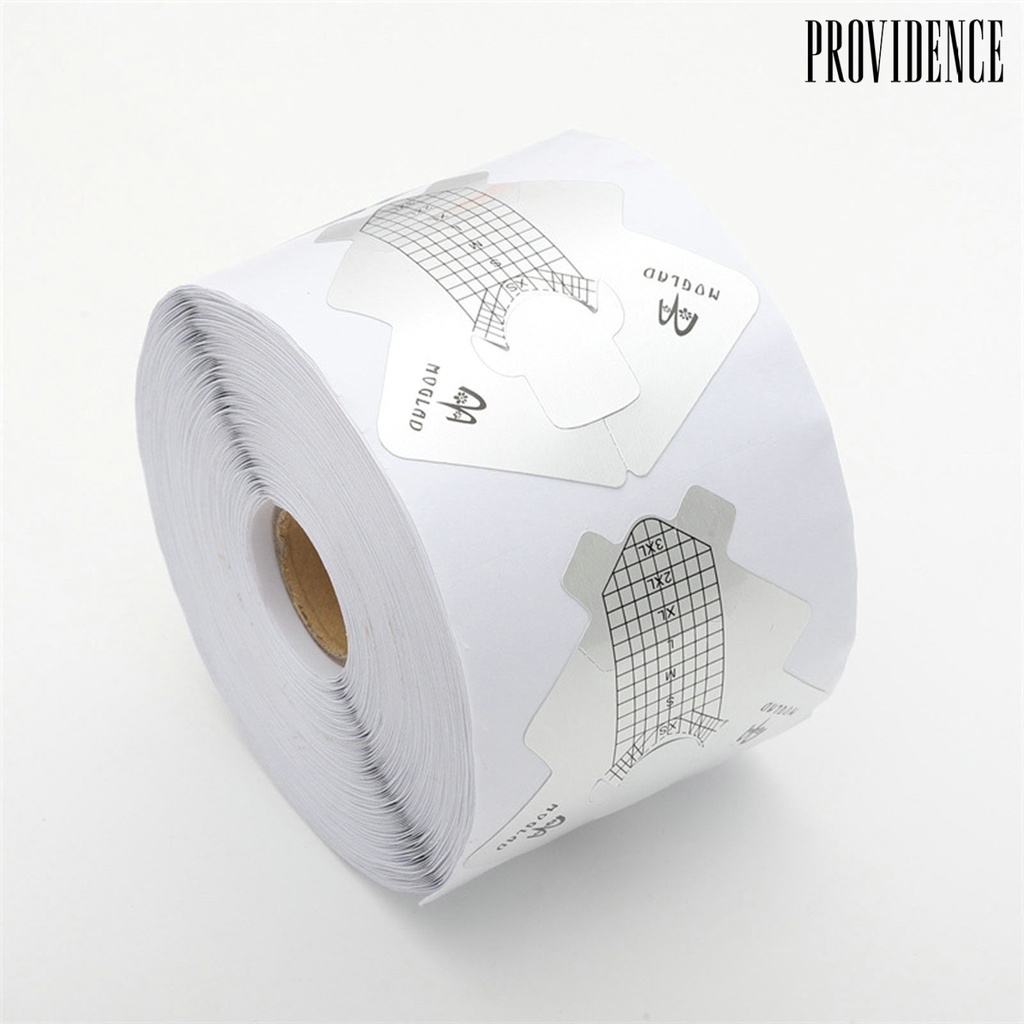 Providence 1tas/Roll Nail Tips Guide Self-adhesive Dustproof Moisture-proof Non-deformable Bentuk Ikan Aluminium Foil Panduan Ekstensi Kuku Salon Kuku