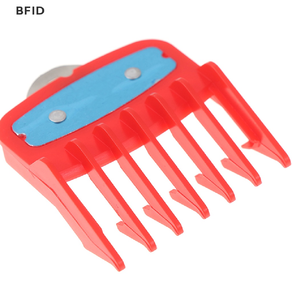 [BFID] 1.5+4.5mm Size Guide Comb Set Sisir Tempel Merah Dengan Penjepit Holder Metal [ID]