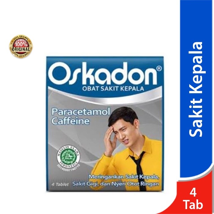 OSKADON (Obat Sakit Kepala) Eceran 1 Strip 4 Tablet