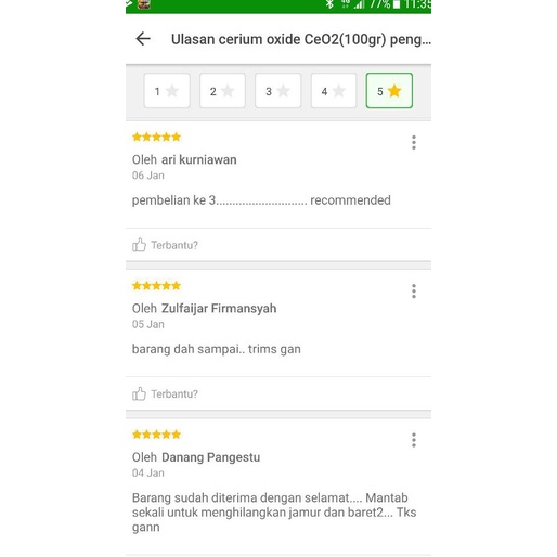 cerium oxide CeO2(100gr) penghilang baret kaca dan batu akik