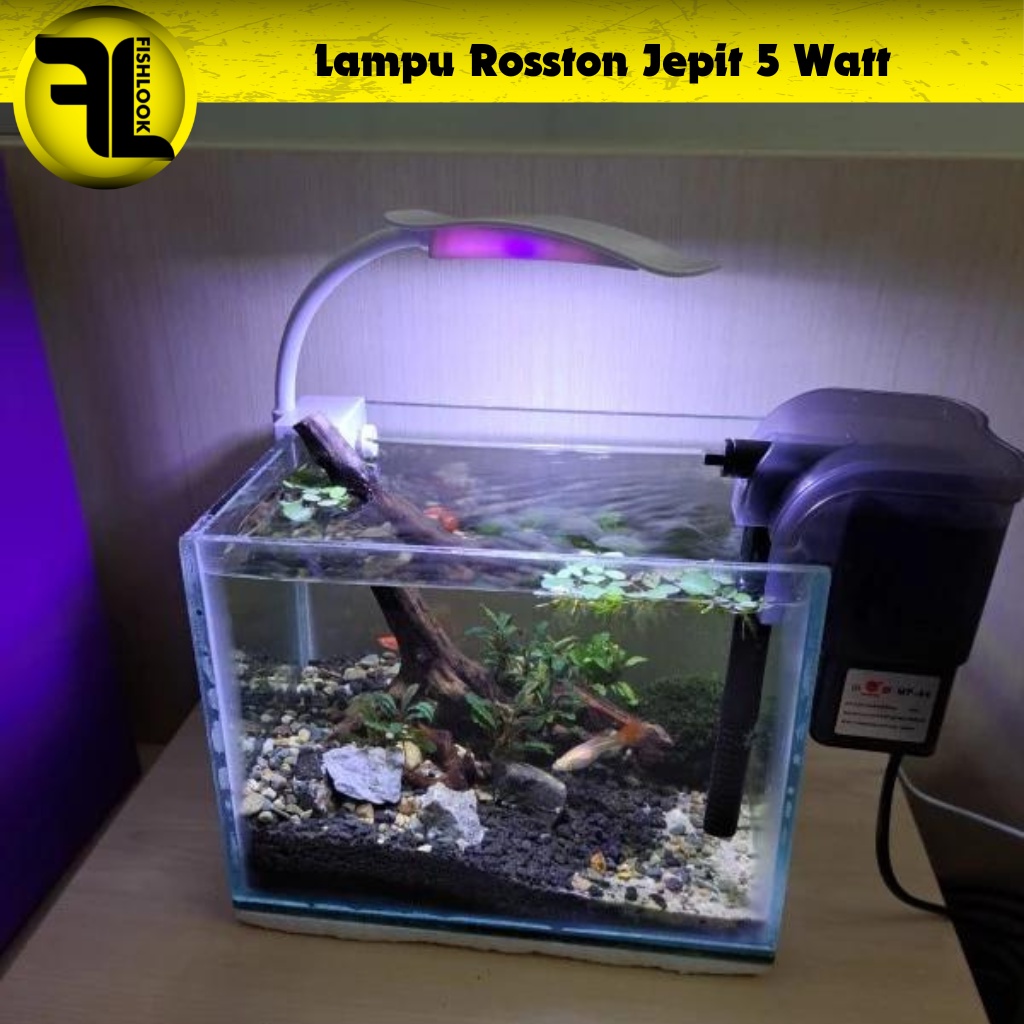 ROSSTON RS 28C 5W Mini Clip LED Lampu Jepit Aquarium Aquascape