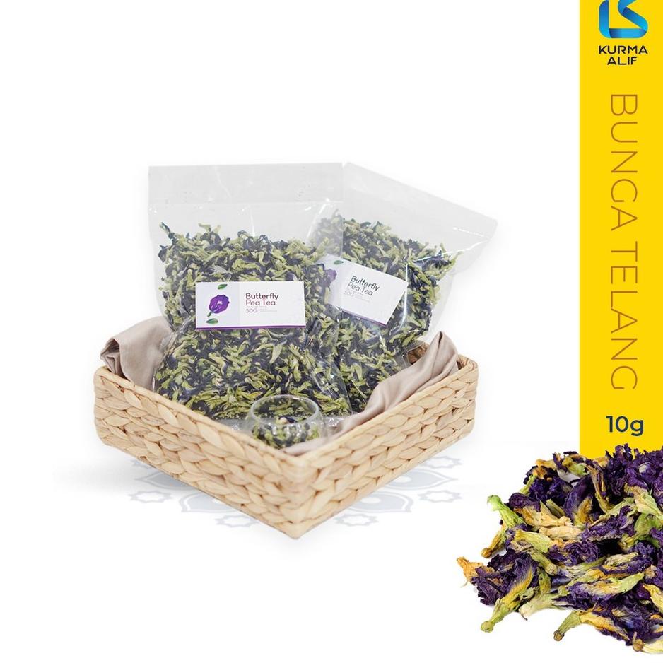 

【Penjualan Terbaik】✅COD Teh Bunga Telang 10 gr Butterfly Pea Tea Seduh Original