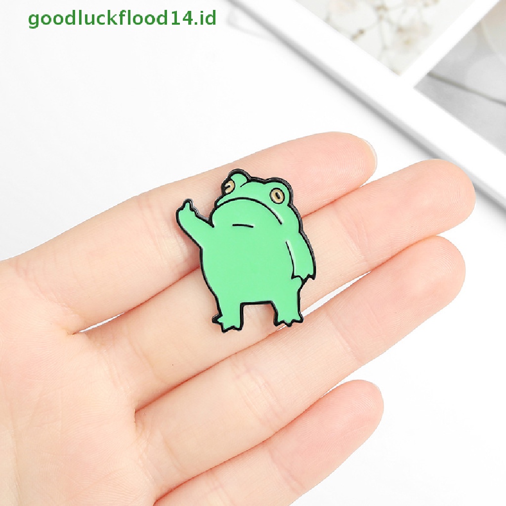 [GOOGFOUR] Enamel Pin Kodok Bros Kerah Pin Untuk Wanita Baju Lencana Untuk Ransel [TOP]