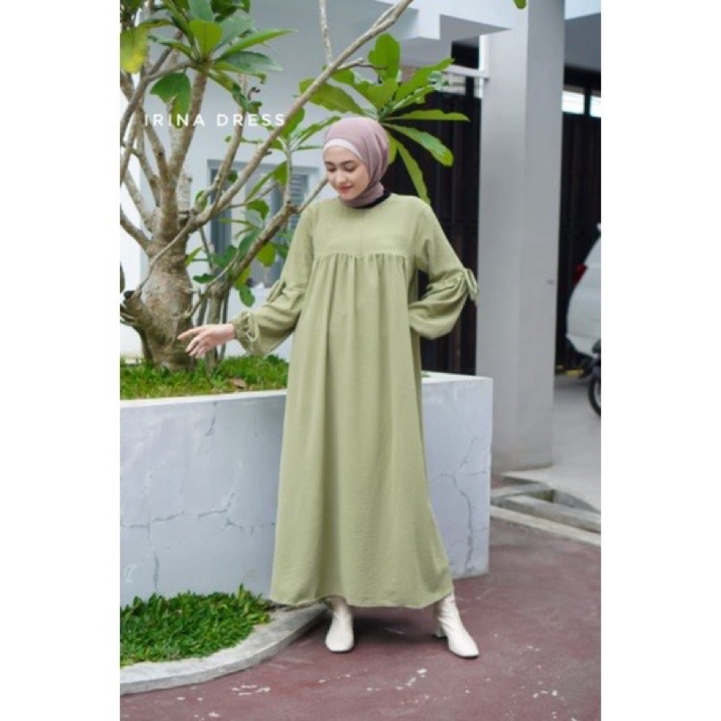 IRINA DRESS CRINCLE AIRFLOW | GAMIS | MIDI DRESS