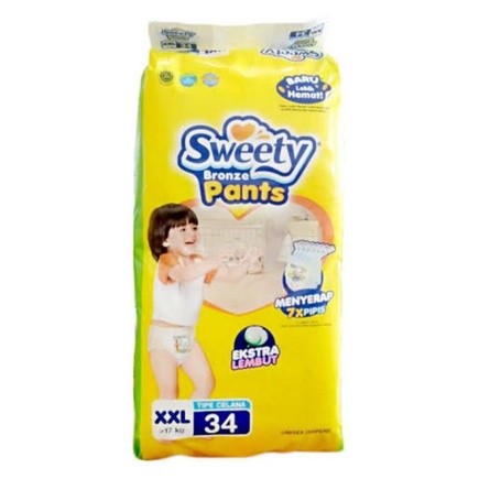 SWEETY BRONZE PANTS XXL24 POPOK PAMPERS MURAH KUALITAS BAIK