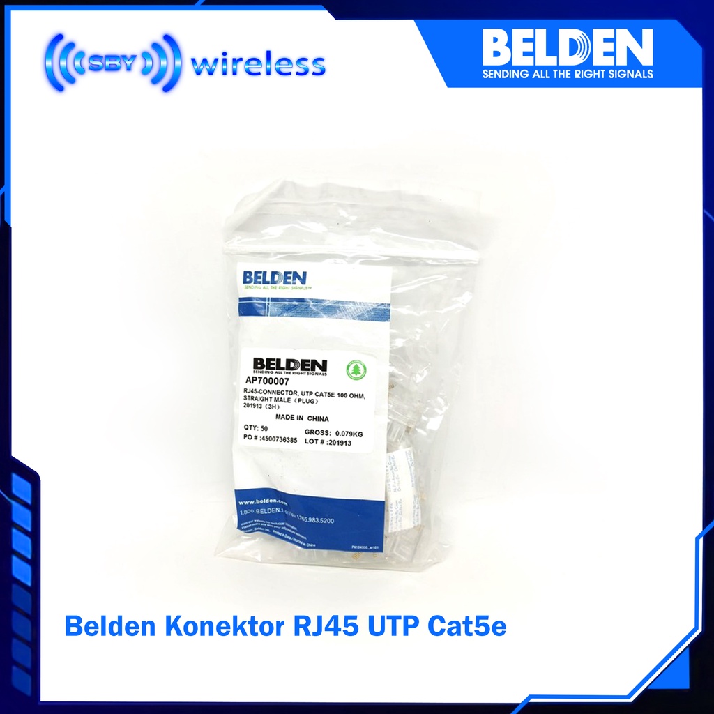 Konektor RJ45 UTP Cat5e Belden AP700007 Connector