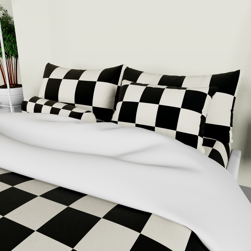 Bedcover Set Motif ZY Full Cotton Premium Satu Set Selimut Bedcover Sprei Aeshtetic Minimalis