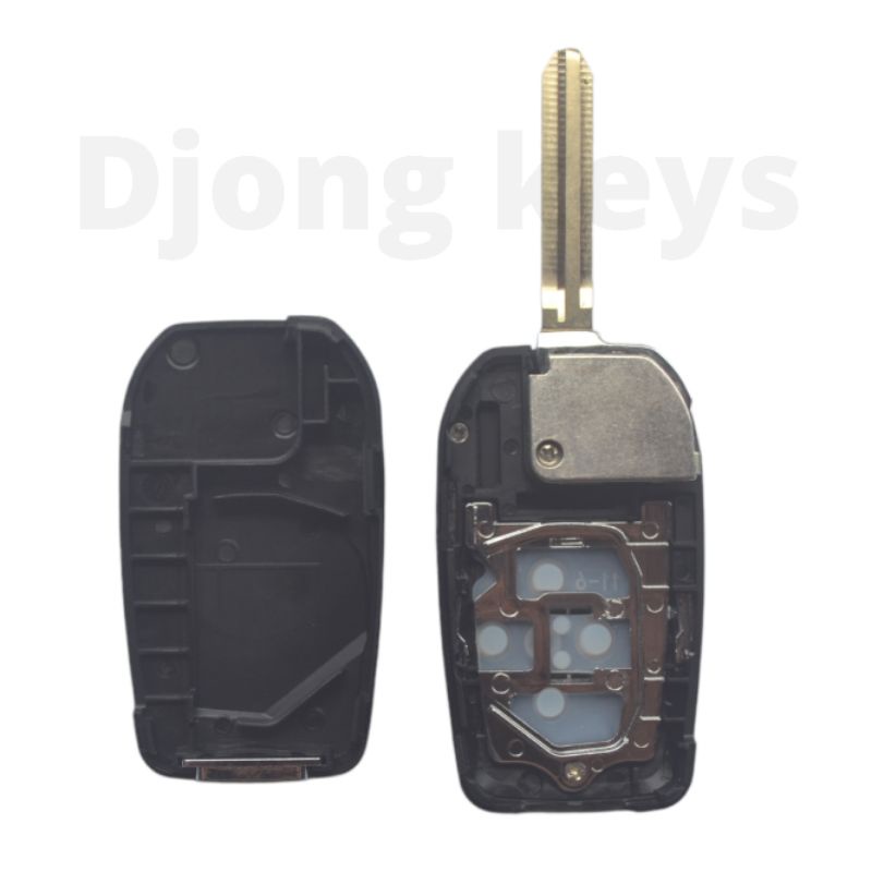 Casing Kunci remot model lipat Toyota innova yaris vios altis fortuner inova. 3 tombol/4 tombol