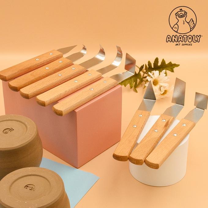 

Advanced Trimming Tools 8 in 1 set for Clay Pottery B
