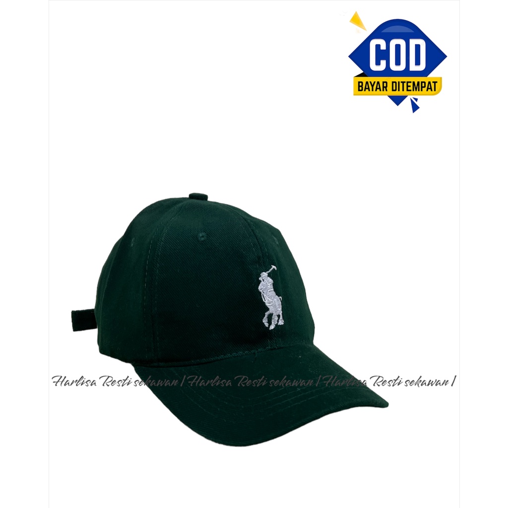 TOPI PRIA POLOBERKUDA CAPS CASUAL // TOPI BASEBALL UNISEX // TOPI OUTDOOR TERBARU COD