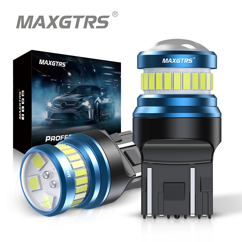 Maxgtrs 2x LED T20 1157bay15d P21/5W P27/7W BA15D LED 7443w W21/5W LED Lampu Mobil Sein Rem Reverse Tail Lamp