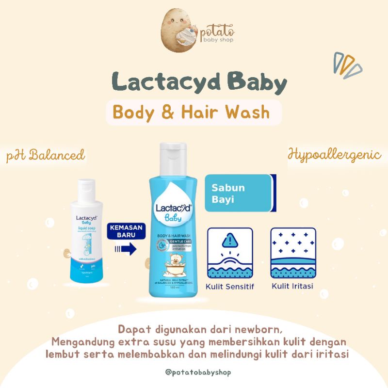 LACTACYD BABY BODY &amp; HAIR WASH