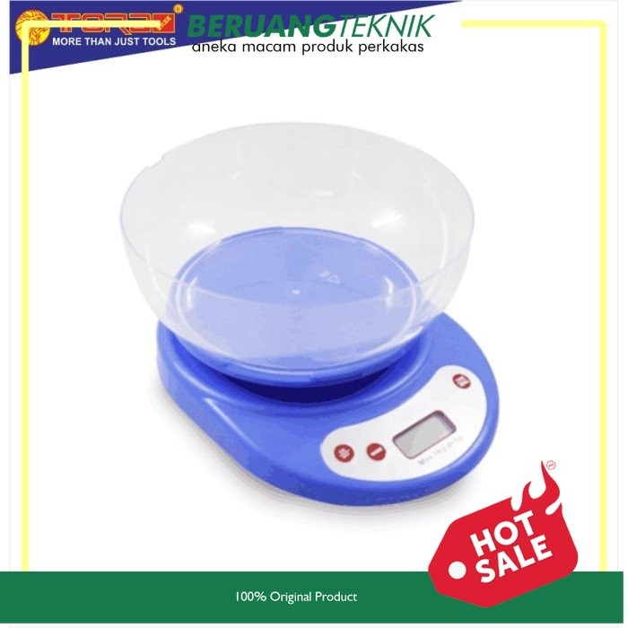 TORA Timbangan Digital 5 Kg - Timbangan Dapur - Timbangan Buah