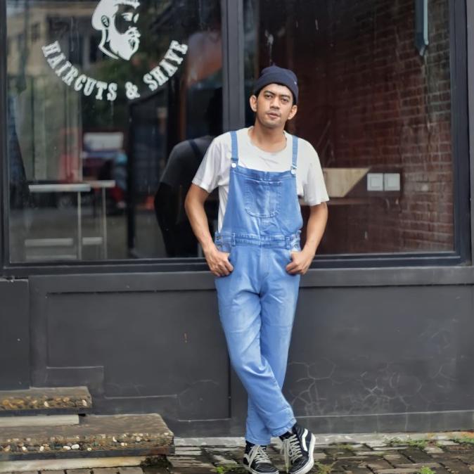 BAJU OVERALL JUMPER JUMPSUIT KODOK MONTIR MARIO BROSS PRIA JEANS LEVIS