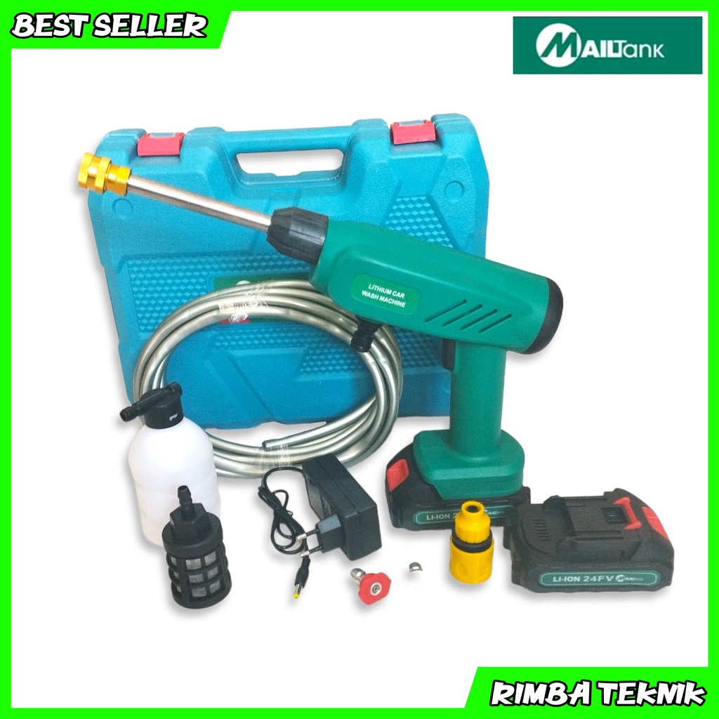 Terbaru Mesin setim listrik pencuci motor mobil portable Mesin Jet Cleaner Baterai 24V Mailtank SH259 AlatCuci Motor Mobil