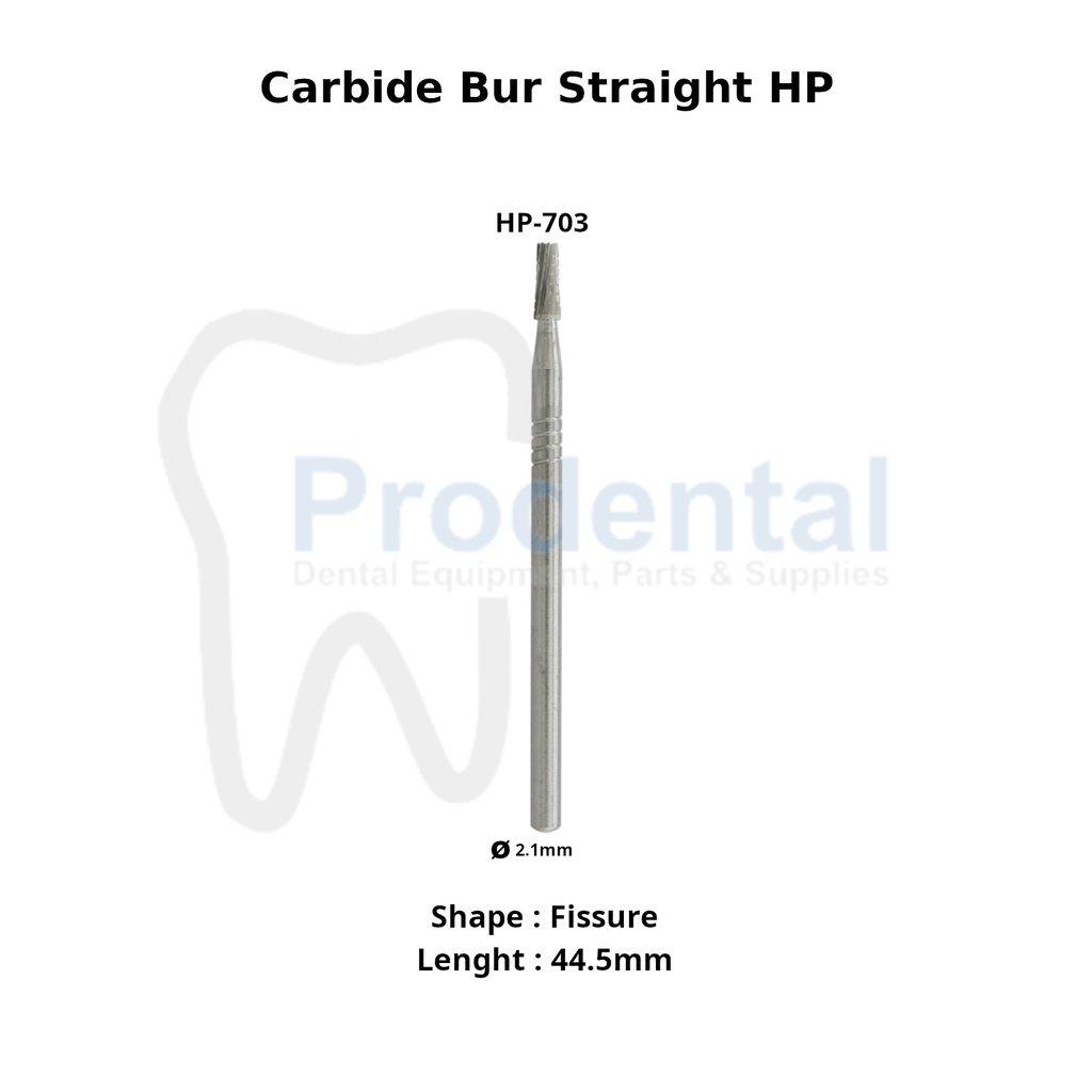 Dental surgical HP-703 bur tulang carbide tungsten fissure bur gigi odontek seperti SS White