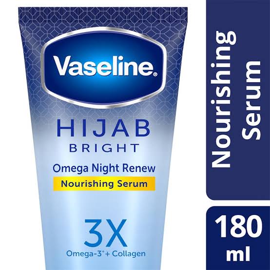 Vaseline Hijab Bright Nourishing Body Serum Omega Night Renew