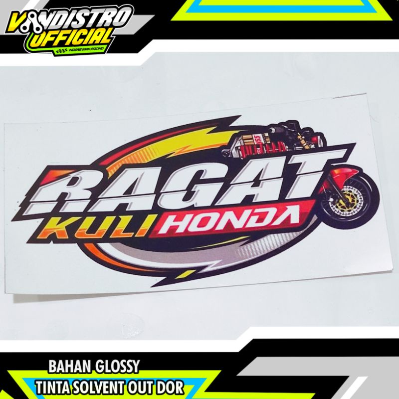 stiker ragat honda