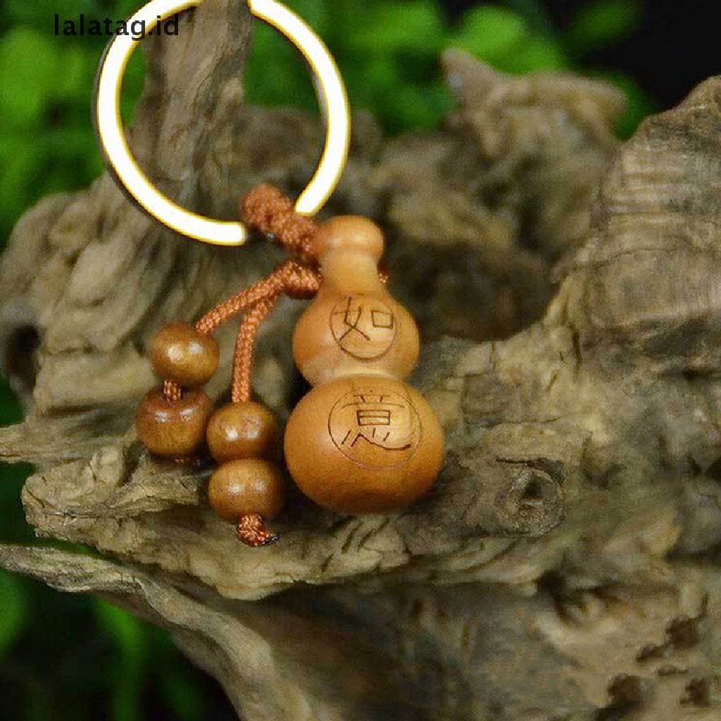 [lalatag] 1pcs Gantungan Kunci Kerajinan Labu Mahoni Dekorasi Gantungan Kunci Keberuntungan Tradisional China [ID]