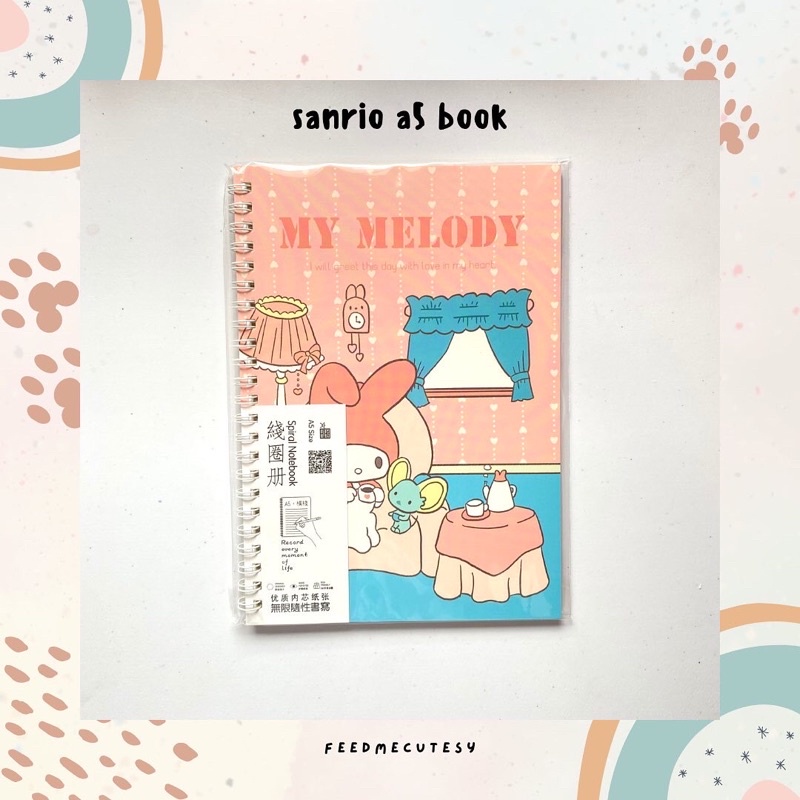 

sanrio a5 book | Feedmecutesy | atk alat tulis lucu anak import