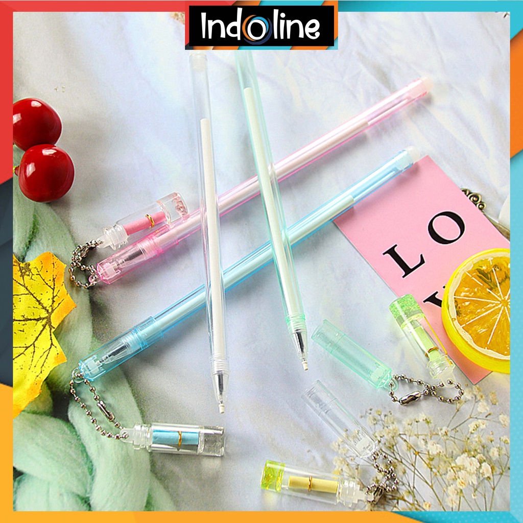 

✔️ Pulpen Gantungan Botol Surat Pena Karakter Lovely Bottle Letter Pendant Pen Import COD