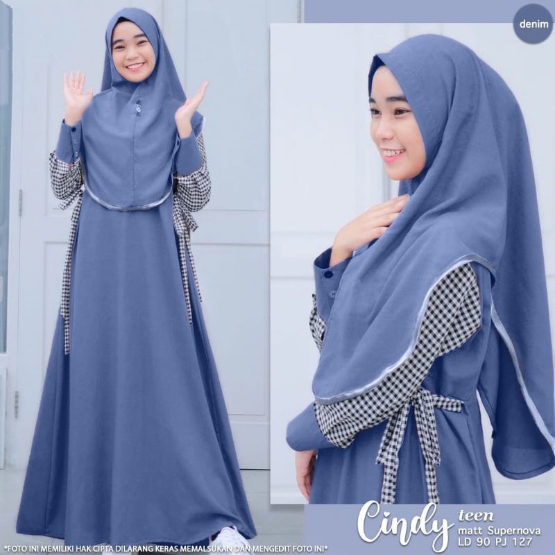 CINDY TEEN CRINKLE AIRFLOW GAMIS SYARI ANAK REMAJA 11-15 TAHUN/GAMIS MUSLIM ANAK TERBARU GAMIS LEBARAN/KIDS FASHION MUSLIM KEKINIAN/FAR MOSLEMSTORE