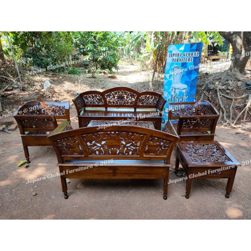 Kursi Tamu Ukir Kartini Jati murah ( kursi tamu jati,kursi jati ukir,kursi ukir jepara, kursi )