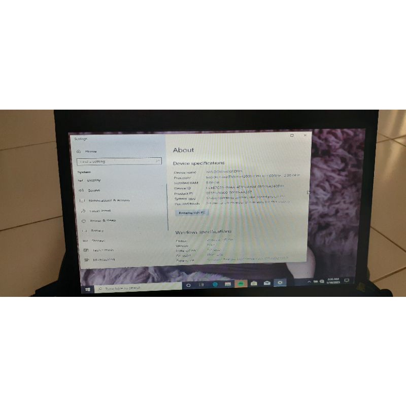 LAPTOP TOSHIBA DYNABOOK R634 CORE I5 RAM8GB