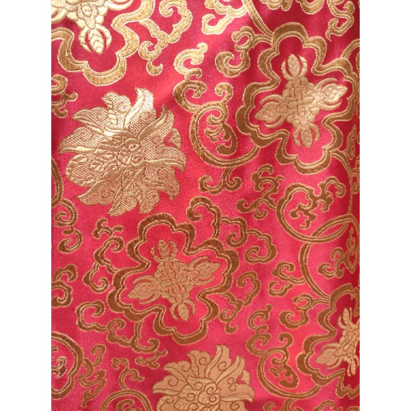 Kain Chongsam Premium Bridal AJH928 SCARLET GOLD