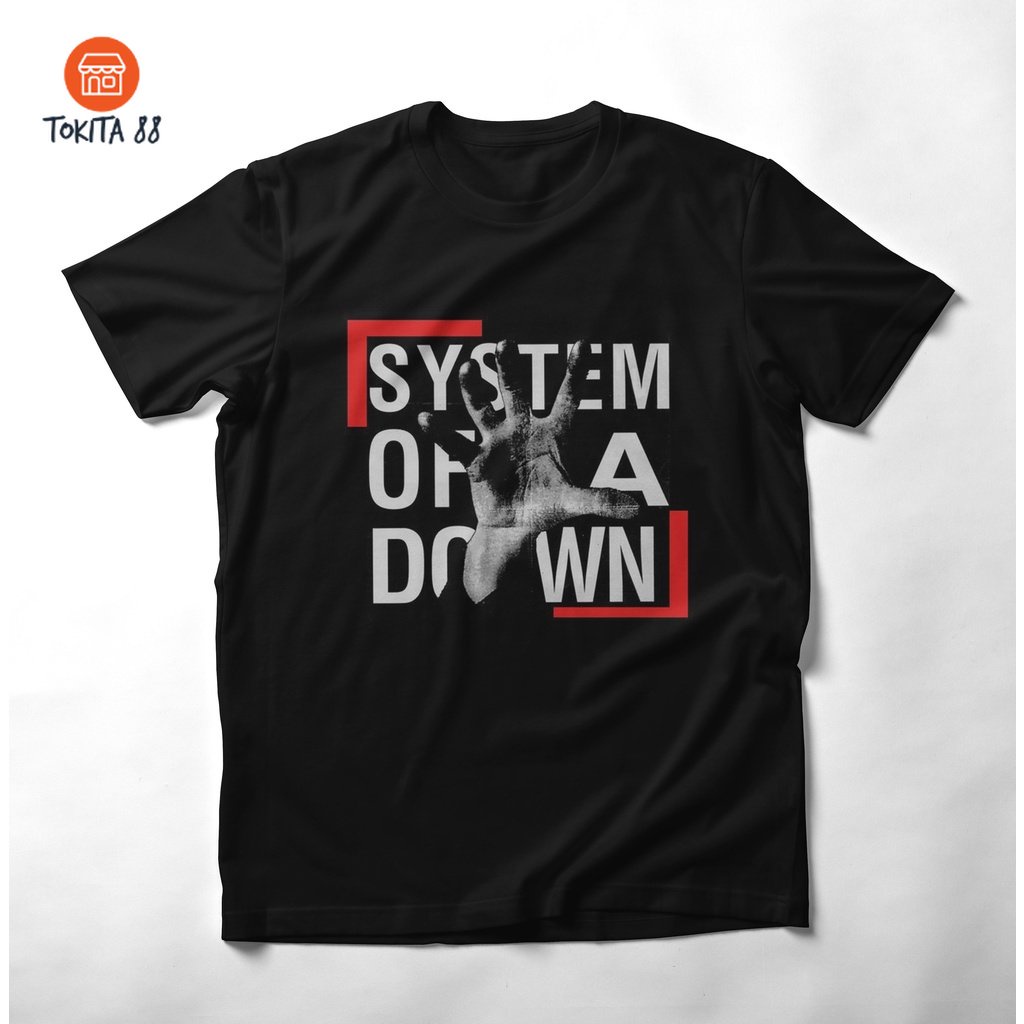 KAOS LENGAN PENDEK SYSTEM OF A DOWN. KAOS MUSIC ORIGINAL. KAOS PRIA. KAOS DISTRO