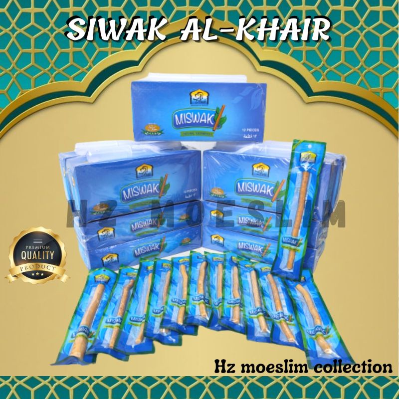 Siwak Al Khair Besar Perlengkapan Sholat Pria untuk Perawatan Gigi dan Mulut Siwak Asli Arab Saudi
