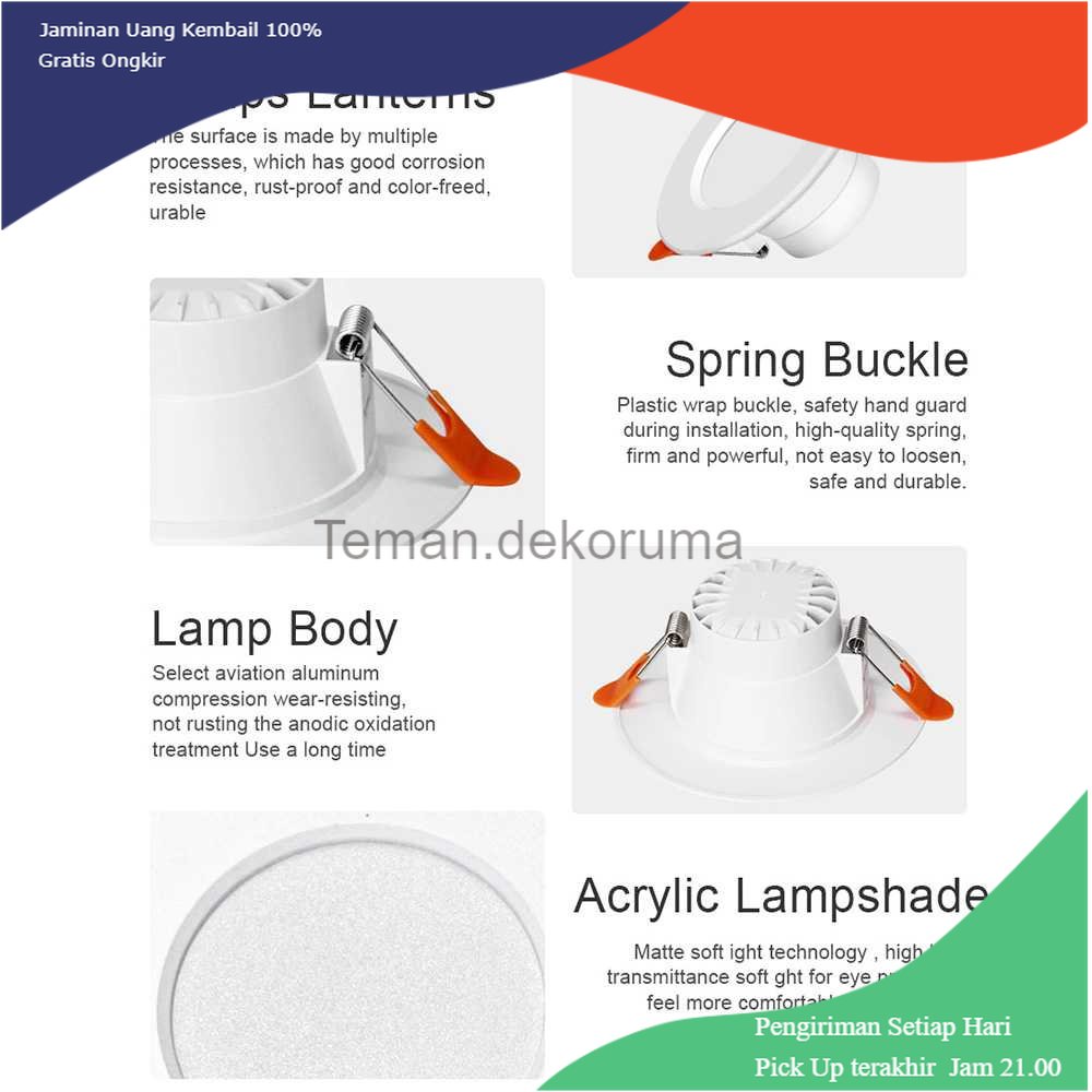 TD - LMP VBS Lampu Bohlam Downlight LED RGBCW Smart Bulb Bluetooth 10W - A61