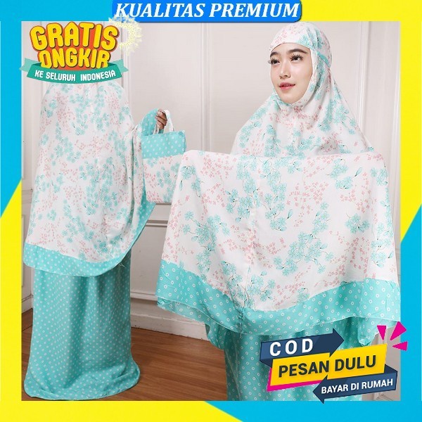 Mukena Mukenah Motif Daily Wear Dewasa Mewah Elegant Polos Silk Satin Sutera Sutra Velvet Maxmara Mo