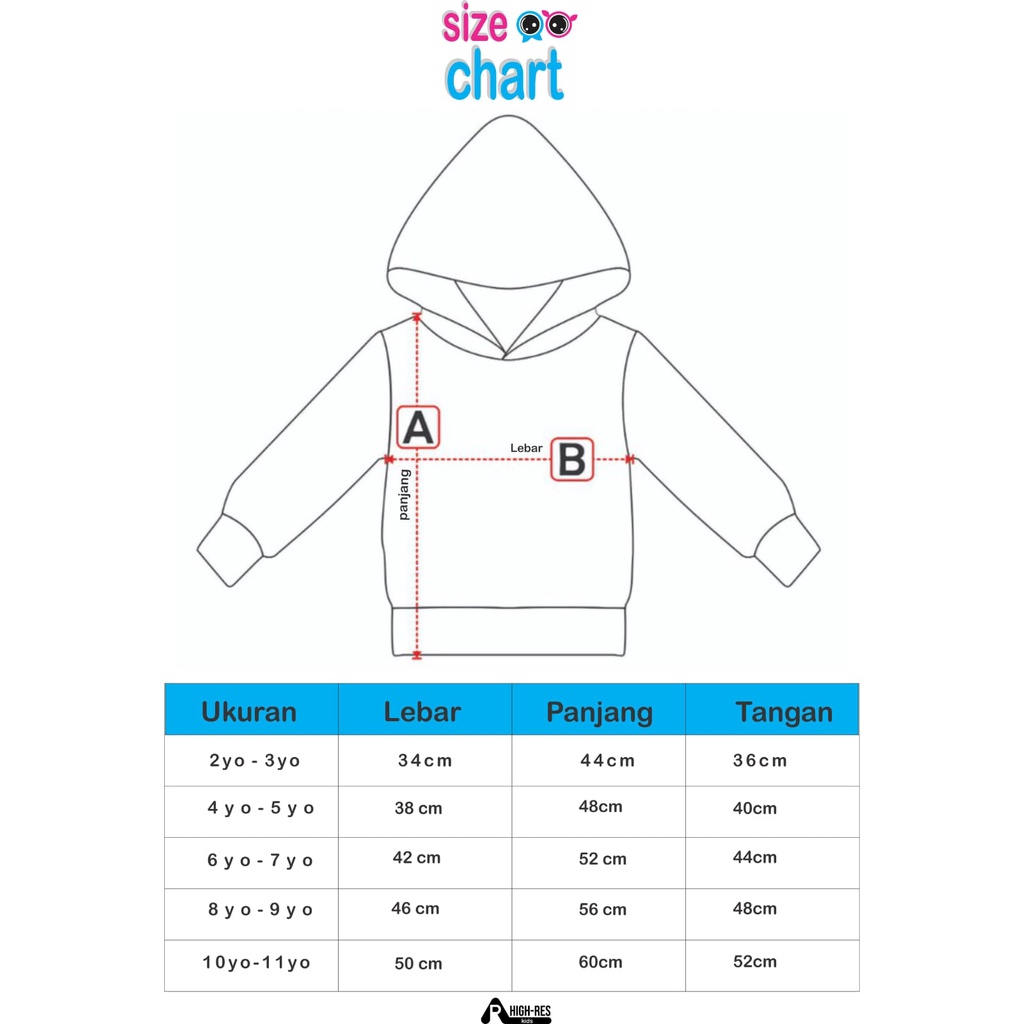 Hoodie Anak Polos Laki-laki / hoddie anak|Perempuan ArhighresKids Unisex Bahan Fleece Tebal